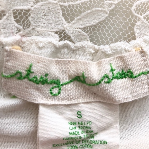 Uo Cream lace back peplum top - Picture 9 of 11